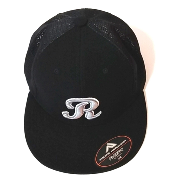 TACOMA RAINERS BLACK FITTED CAP PACIFIC HEADWEAR FLEX FIT SIZE SM-MED NWT - Picture 9 of 9